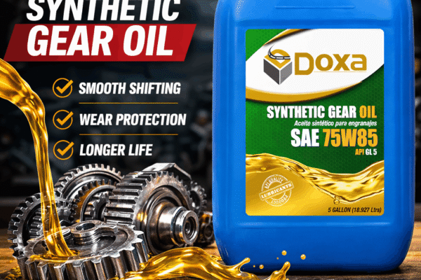 Doxa Lubes 75W-85 gear oil synthetic lubricant for transmission protection