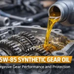 synthetic gear oil lubricating gearbox gears