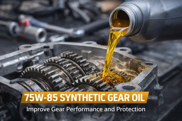 synthetic gear oil lubricating gearbox gears