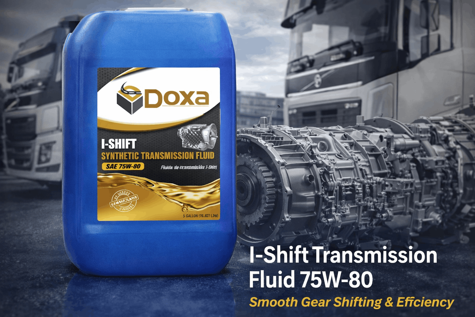 I-Shift transmission fluid 75W-80 synthetic oil bottle