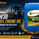 diesel engine oil 10w30 DOXA container