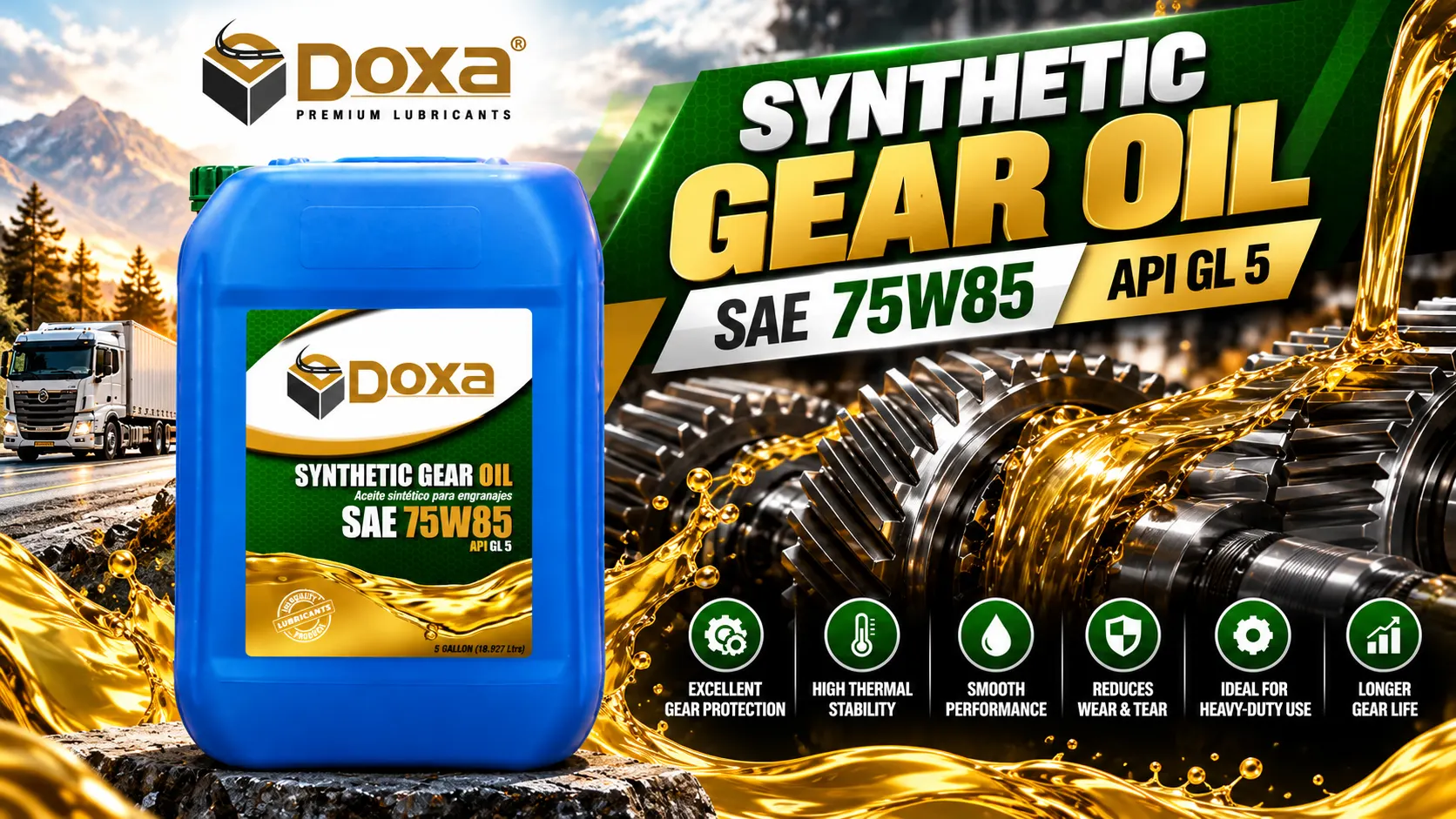 DOXA Synthetic Gear Oil SAE 75W-85 | API GL-5