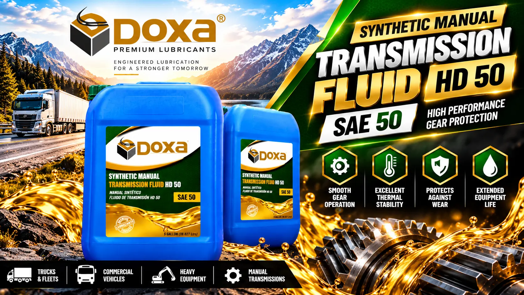 DOXA Synthetic Manual Transmission Fluid HD 50
