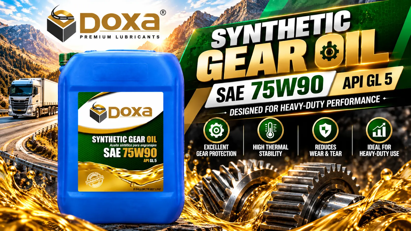 DOXA synthetic gear oil SAE 75W-90